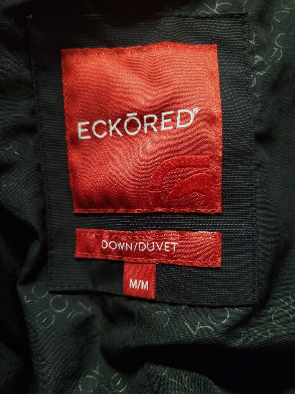 Vintage Y2K Eckored Black Hooded Mid-Length Puffer Parka - Picture 2 of 8